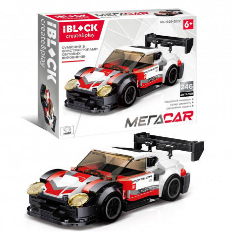 

Конструктор IBlock MegaCar 246 деталей PL-921-302, Разные цвета
