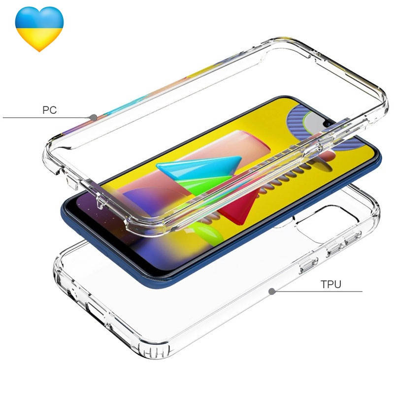 

Чехол TPU+PC Full Body с защитой 360 для Samsung Galaxy A71 / Чехол на самсунг а71, Прозрачный