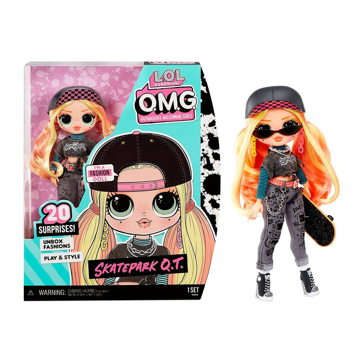 

Кукла L.O.L. SURPRISE Скейтпарк! серии O.M.G. S6 Леди Скейтер 580423 (с аксессуарами)