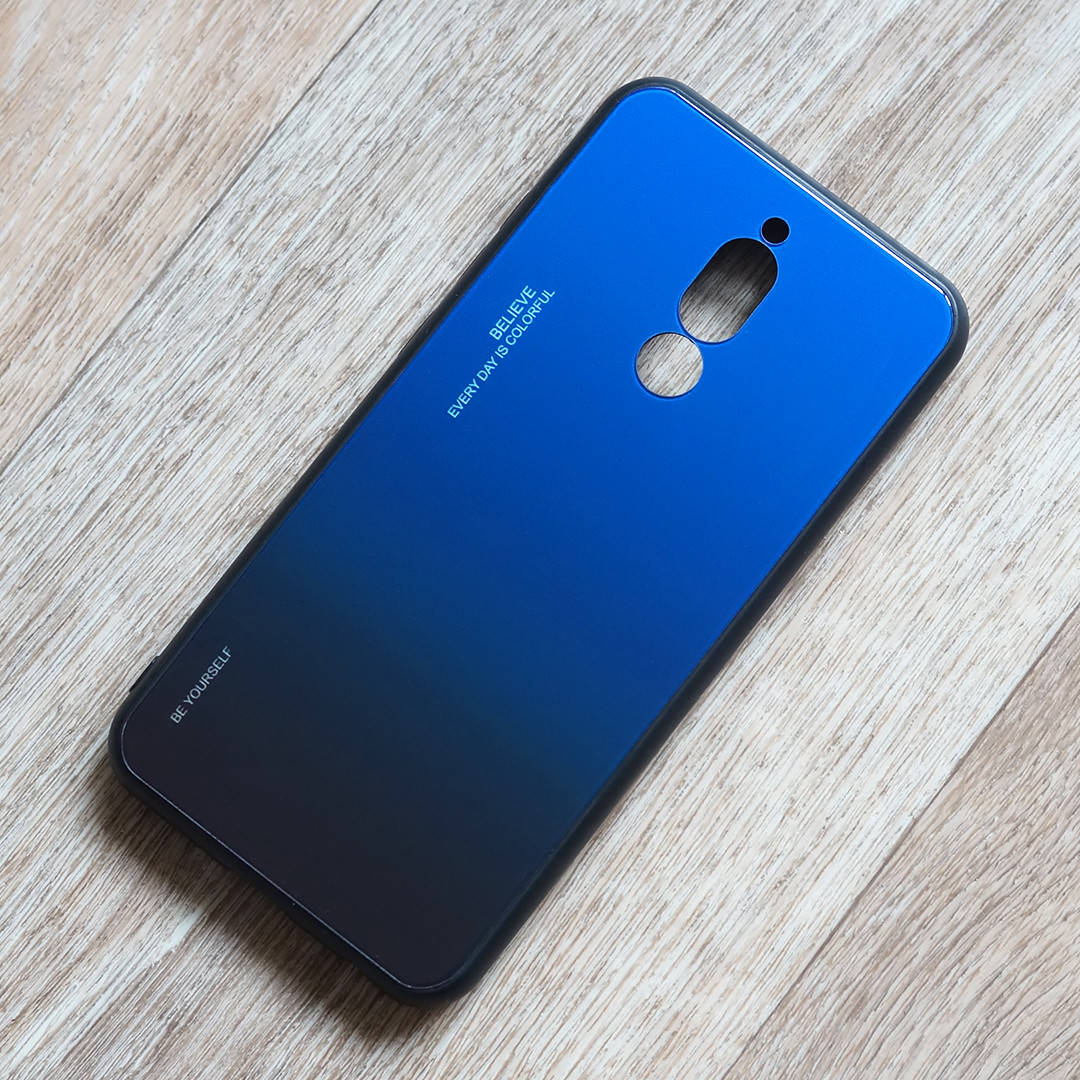 

TPU чехол Gradient для Xiaomi Redmi 8 (сине-черный), Синий