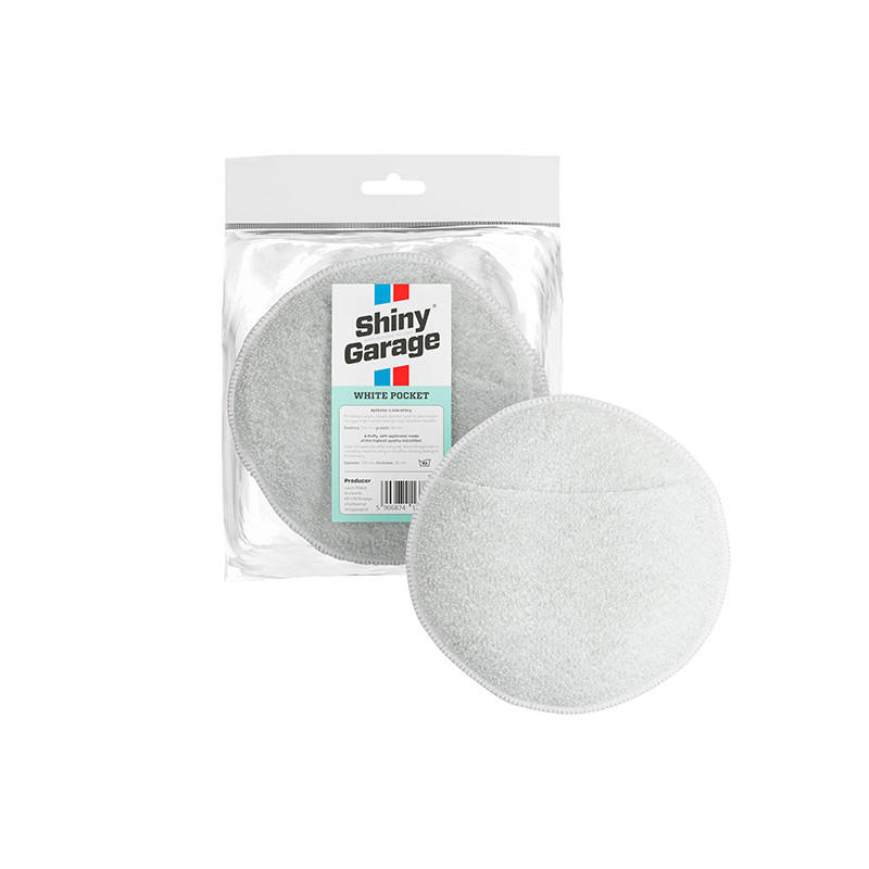 

Аппликатор Shiny Garage White Pocket Microfiber Applicator 13,5x3 см, Белый