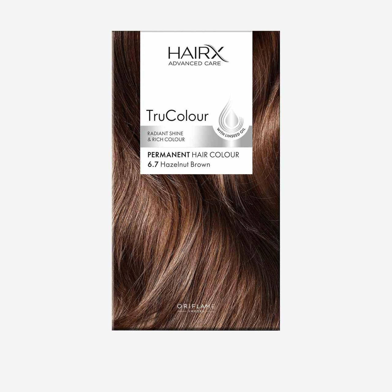 

Cтойкая краска для волос HairX TruColour 6.7 - Лесной орех. Орифлейм.