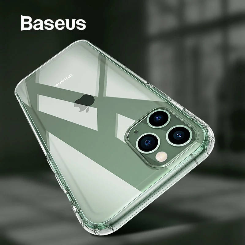 

Прозрачный силиконовый противоударный чехол Airbag TPU для iphone 11 pro.