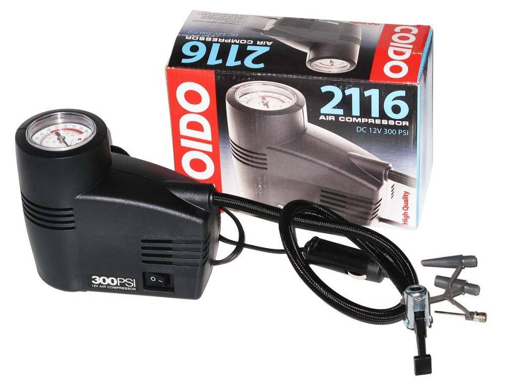 

Автомобильный компрессор COIDO 2116 (300psi) автомобильный насос для подкачки шин от прикуривателя