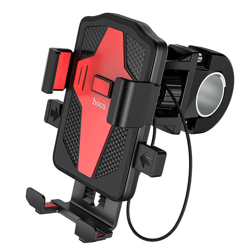 

Держатель для телефона Hoco CA73 Flying one-touch bicycle and motorcycle universal holder Black & Red