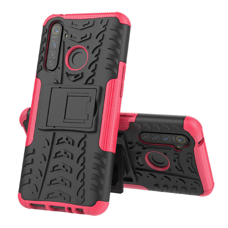 

PC + TPU чехол Armor для Realme 5 Pro (8 цветов) розовый