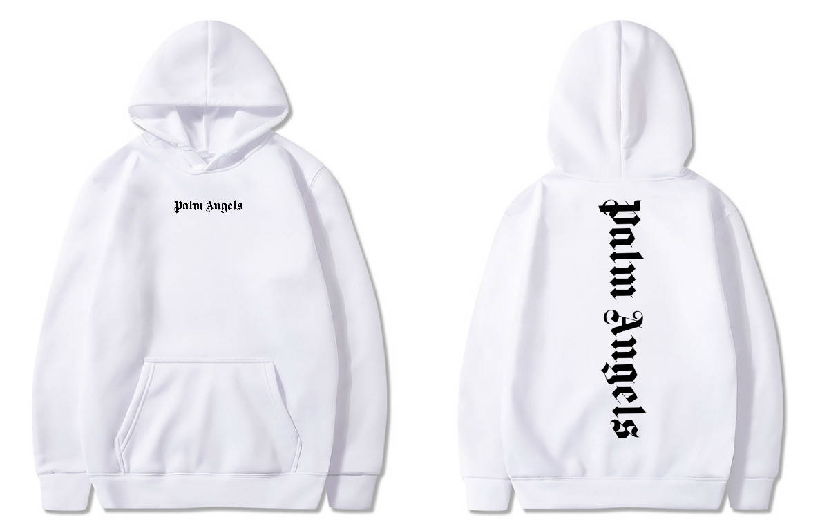

Худи Palm Angels Logo 2020 белое, унисекс (мужское, женское, детское), Белый