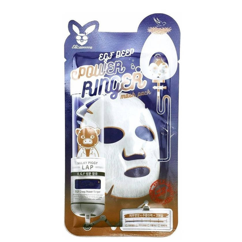 

Маска для активной регенерации эпидермиса Elizavecca Face Care Egf Deep Power Ringer Mask Pack 23 мл (16752L')