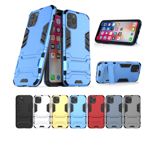 

PC + TPU чехол Metal armor для Apple iPhone 11 Pro Max (7 цветов), Разные цвета
