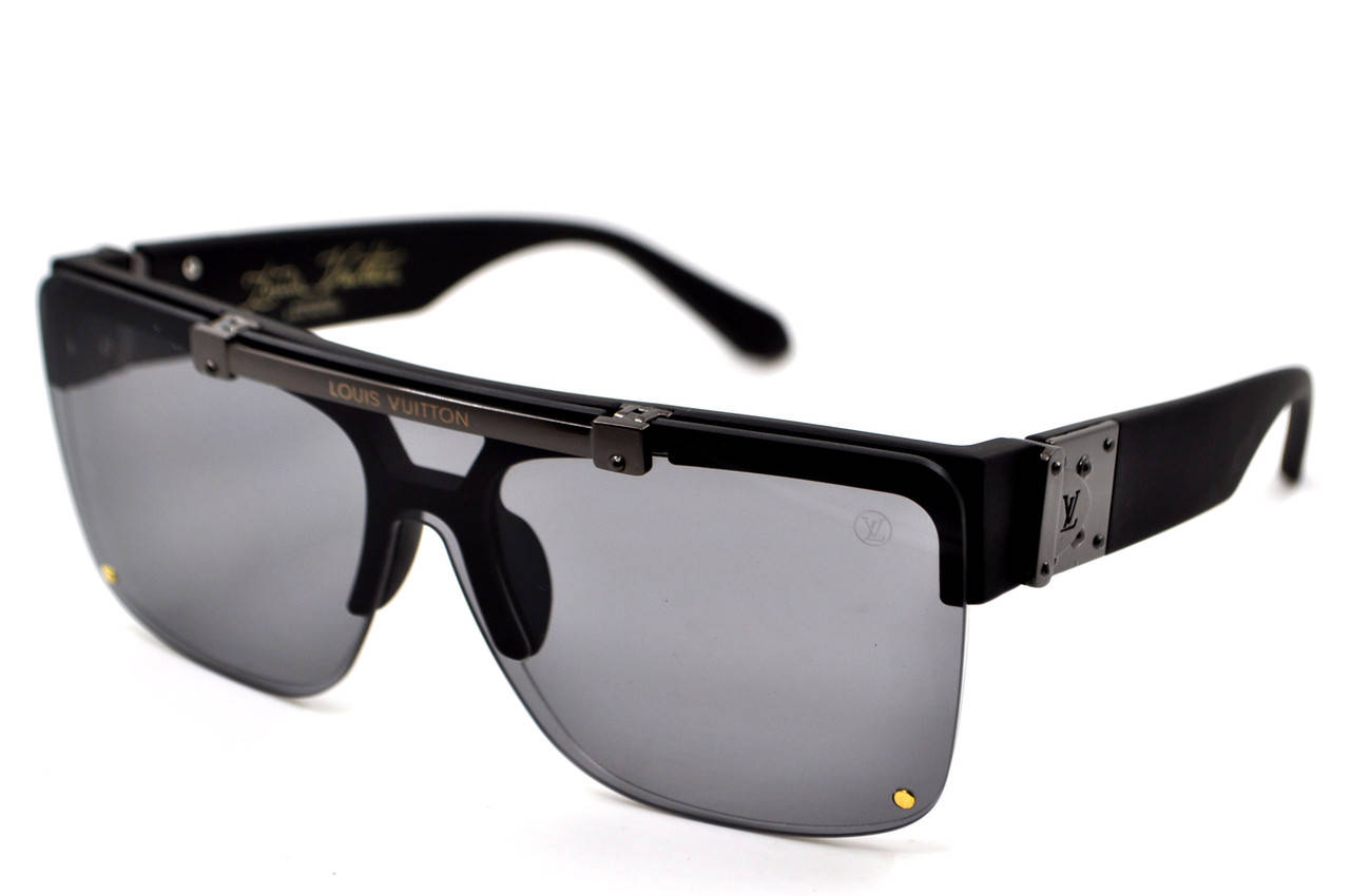 

СОЛНЦЕЗАЩИТНЫЕ ОЧКИ LOUIS VUITTON 1196 Черные-сталь матовые, Черный