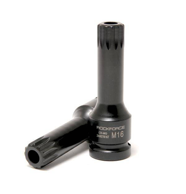 

Головка-бита SPLINE ударная M16 с отверстием, 1/2" ROCKFORCE RF-24807816T
