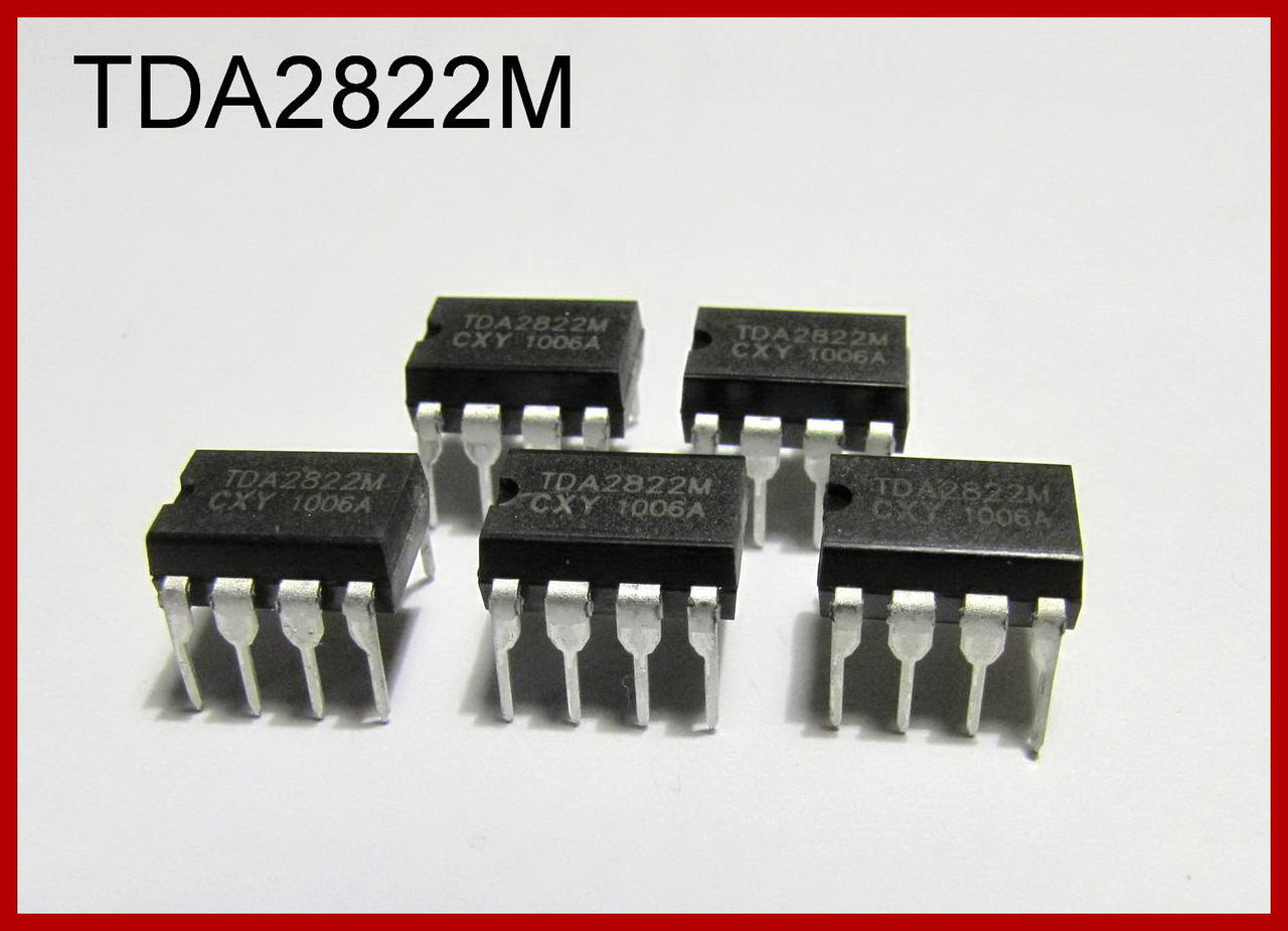 

TDA2822, УНЧ, стерео.