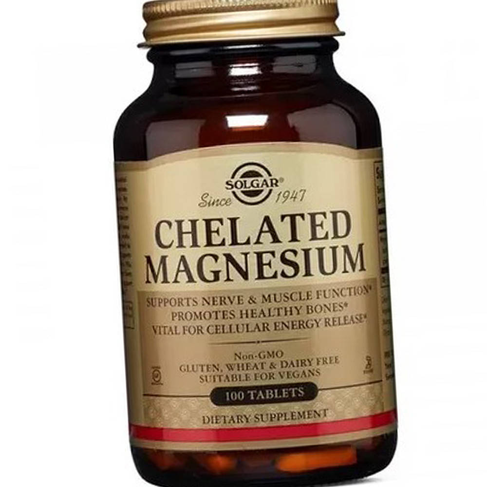 

Магний в хелатной форме Солгар Solgar Chelated Magnesium 100 таблеток