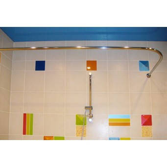 

Карниз для ванной Комфорт угловой 110×80