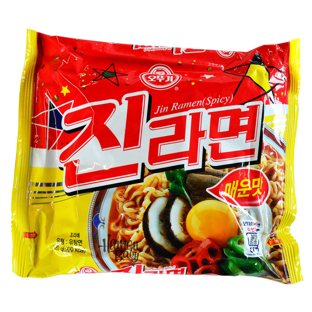 

Суп Рамен (Jin Ramen), острый, 120 г, ТМ Ottogi, Южная Корея