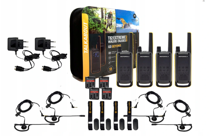 

Рация портативная Motorola Talkabout T82 Extreme Quad Pack 4 штуки