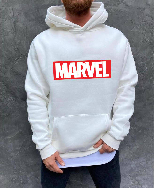 

Мужская тёплая толстовка худи с принтом MARVEL 52