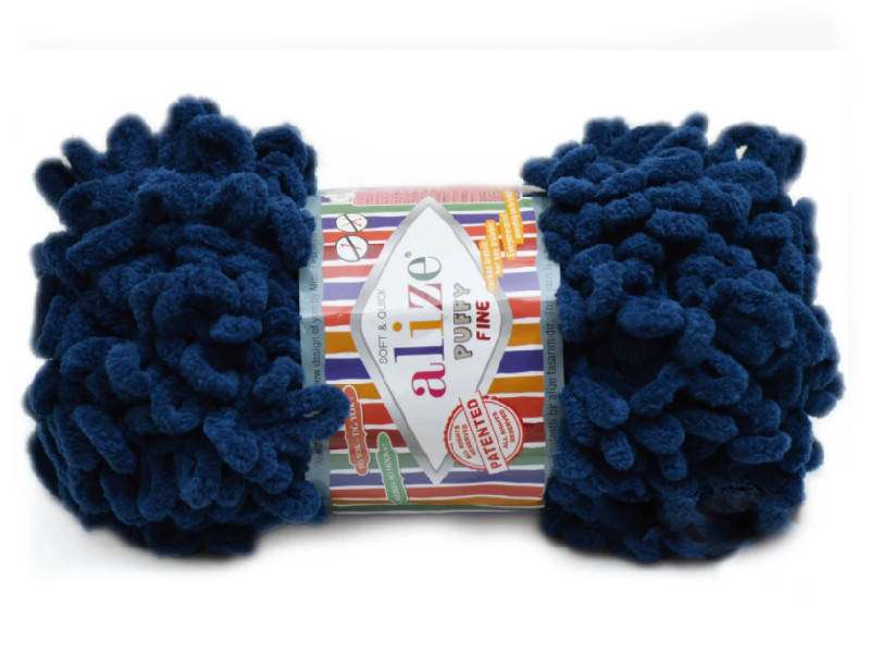 

Alize Puffy Fine NEW, Сапфир №93, Синий