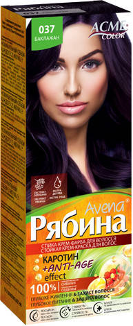 

Краска для волос РЯБИНА AVENA NEW - 037 Баклажан
