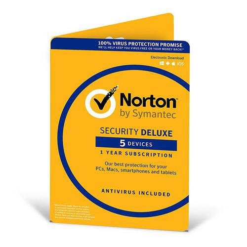 

Антивирус Norton Security Deluxe для 5 ПК на 1 год (электронная лицензия)