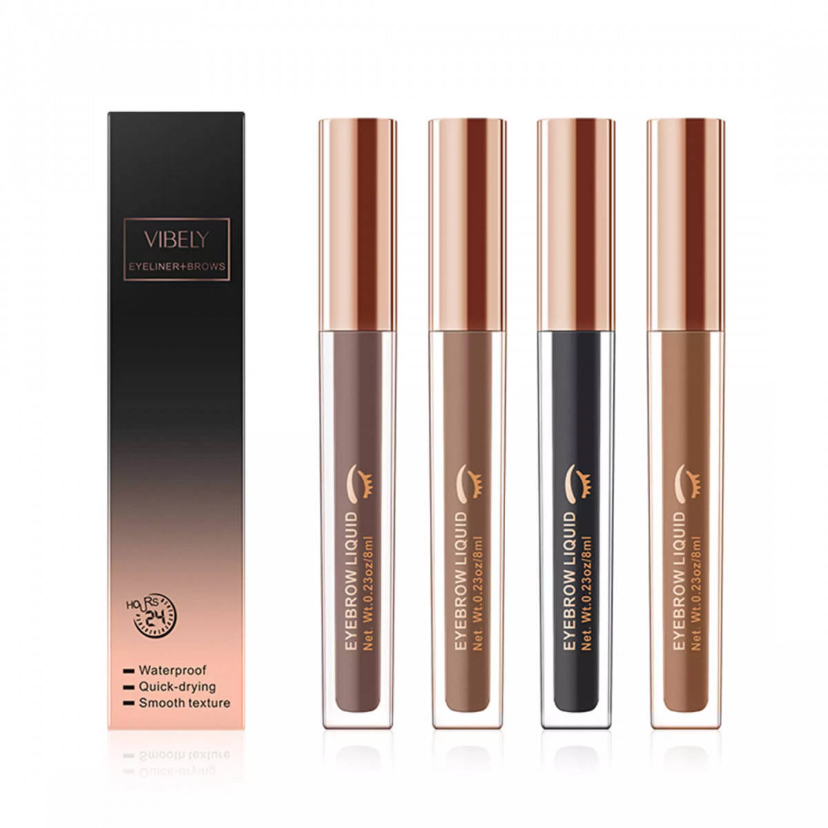 

Гель для макияжа бровей Vibely Eyebrow Liquid #01 темно-коричневый, 6мл