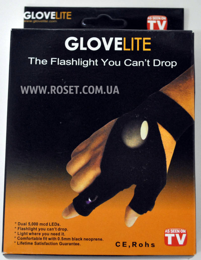 

Перчатка с фонариком Glovelite