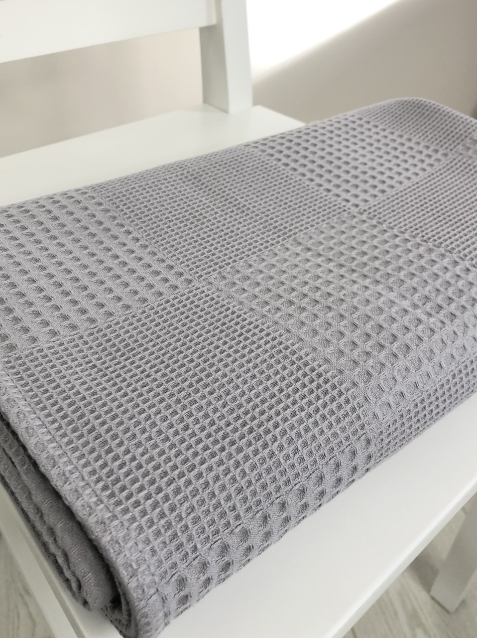 

Банное полотенце мозаика 70*140 светло-серое, Светло-серый