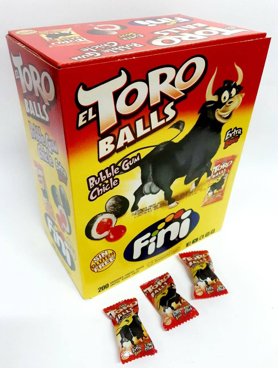 

Жевательная резинка ТМ ФИНИ (Fini) EL TORO BALLS ЯЙЦА БЫКА 200 шт