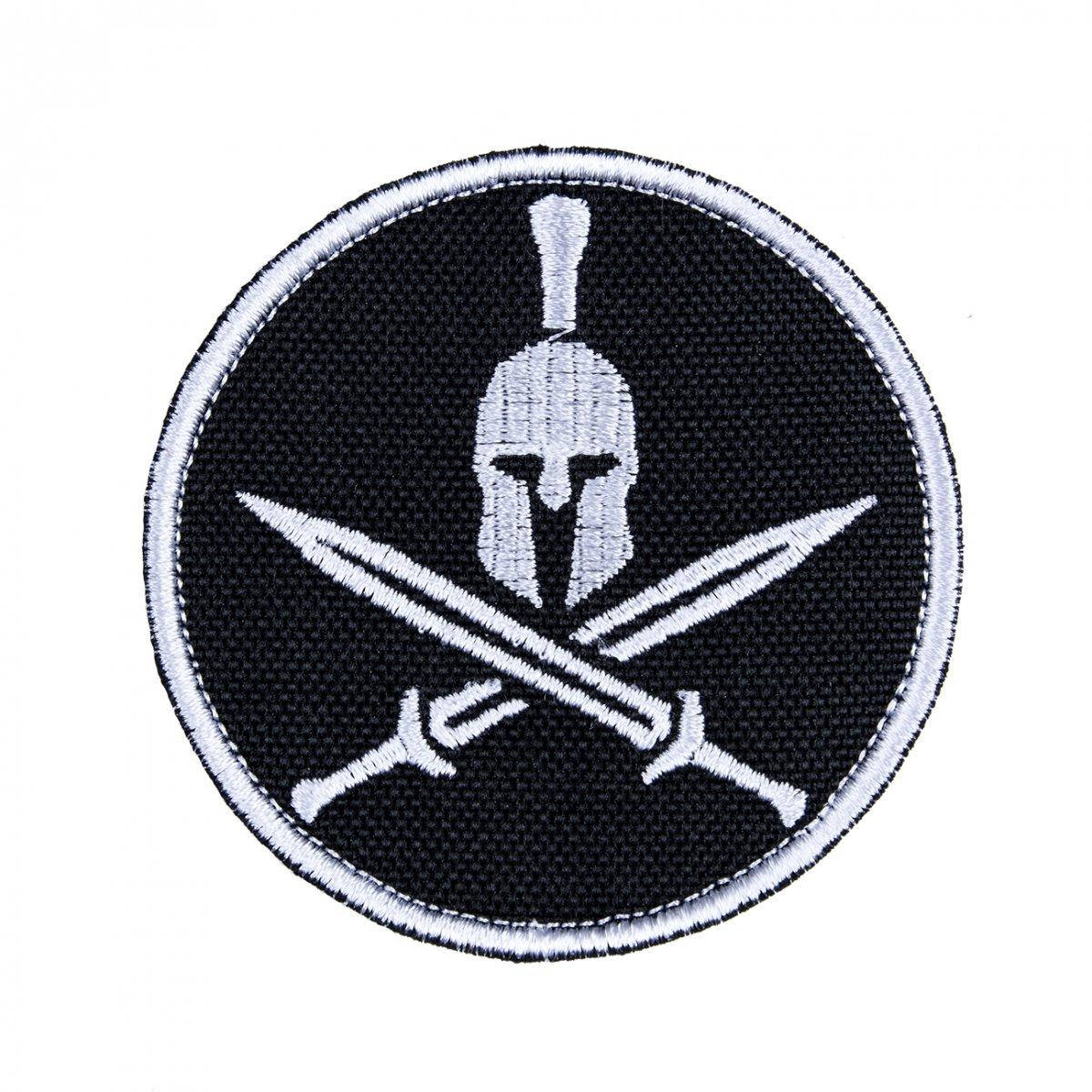 

Нашивка, шеврон, патч "SPARTAN HELMET" Чорно біла