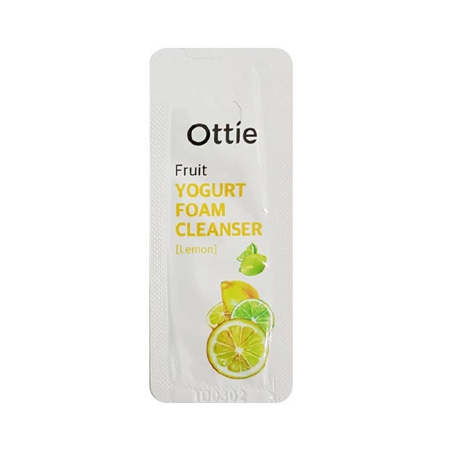 

Пробник пенка для умывания с экстрактом лимона Ottie Fruit Yogurt Foam Cleanser Lemon 1ml