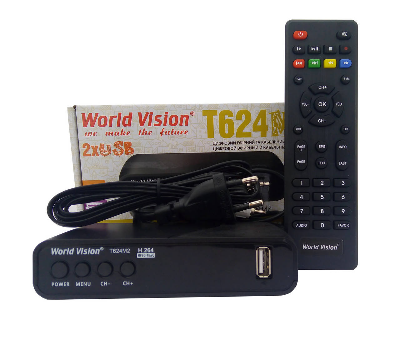 

Т2 тюнер World Vision T624M2 + гарантия 12 мес
