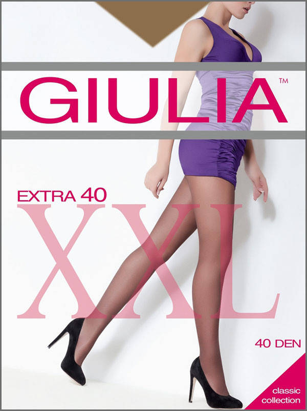 

Колготки большого размера GIULIA Extra 40 XXL 7, CAPPUCCINO (шоколад)
