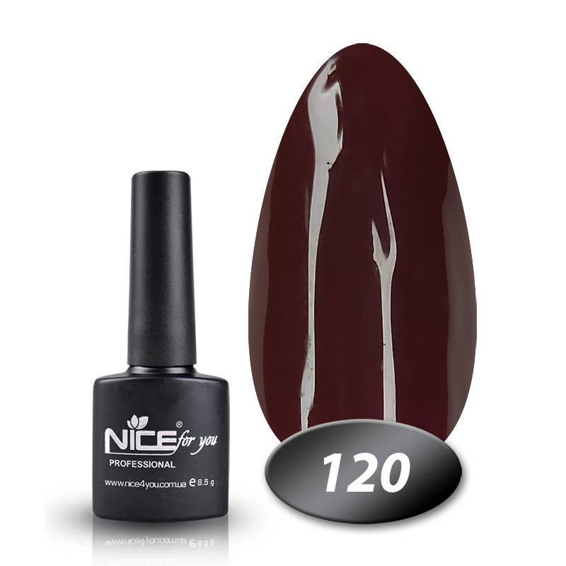 

Гель лак Nice for you 120 винный 8,5 мл