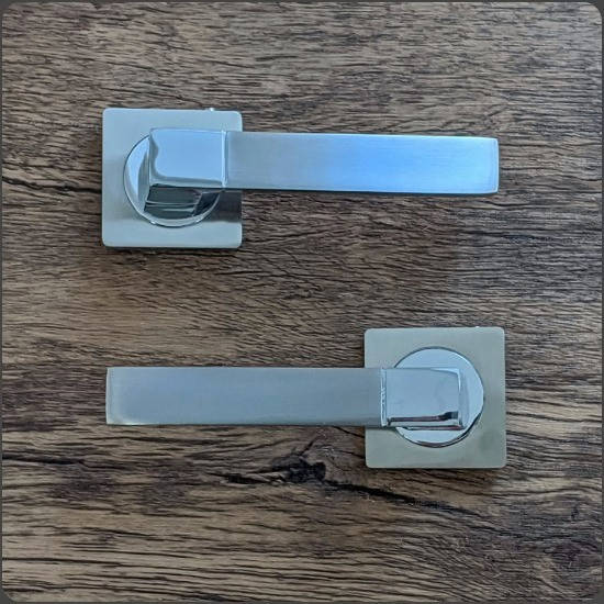 

Ручки на розетке Kedr R 06.081 SN/CP никель, Матовый никель