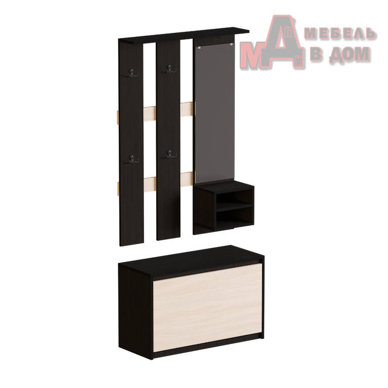 

Прихожая МИКС Венге темный + Дуб Молочный