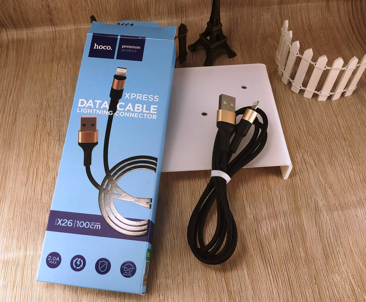 

Кабель "Hoco X26" USB для iPhone 5/6/7/8/10/11 Lighting - черный