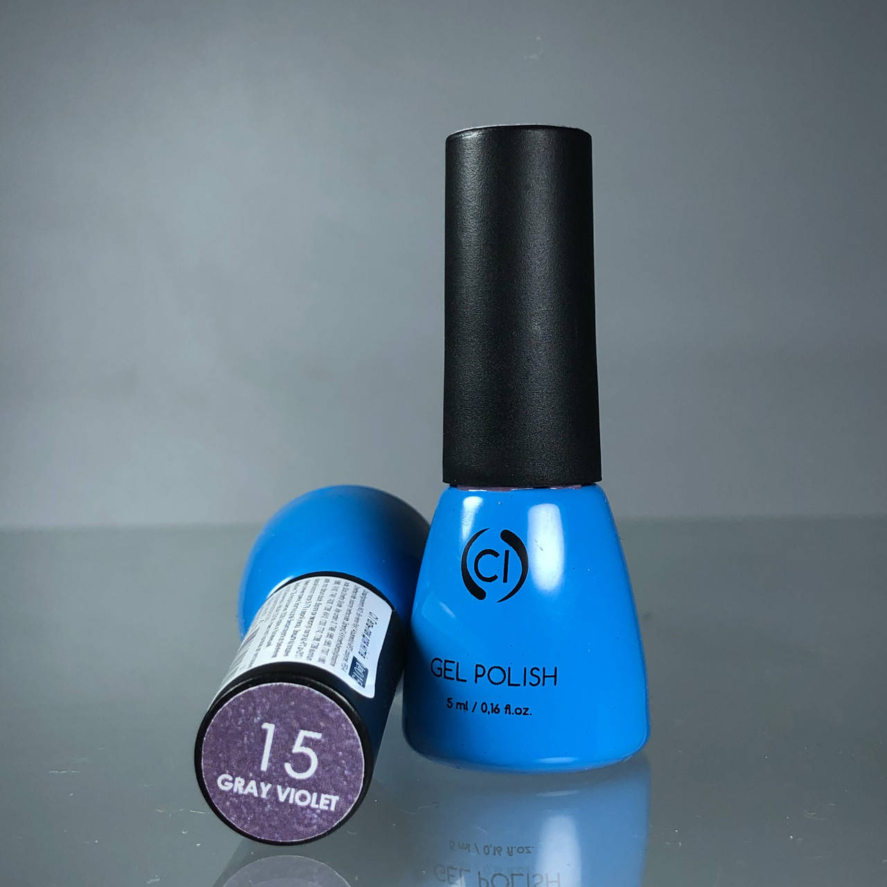 

Гель-лак для ногтей Colour Intense Gel Polish 5 мл № 015 Матовый Grey violet Тёмно-сиреневый
