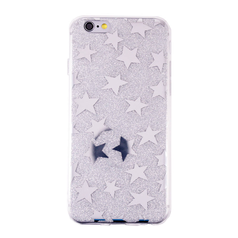 

Накладка силикон Magic Stars для Apple iPhone 6 / 6S (silver), Серебристый