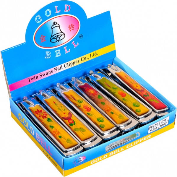 

Кусачки маникюрные (книпсер) 8 см, желтые цветы, 5 цветов :