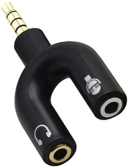 

Аудио переходник Plaj 3.5mm - 2 x 3.5mm Black, Черный