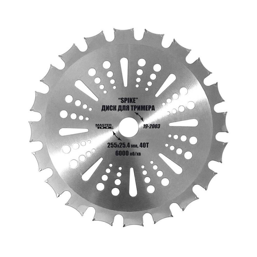 

Диск для триммера MasterTool 19-2003 Spike 40Т 255*25,4 мм
