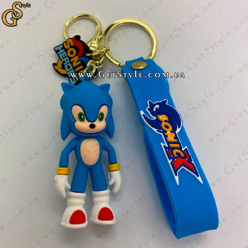 

Брелок Соник Sonic Keychain синий
