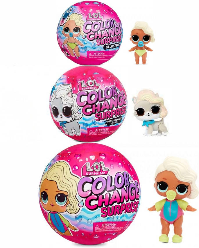 

Кукла ЛОЛ Color Change Кукла + Питомец + Малышка Сюрприз Оригинал