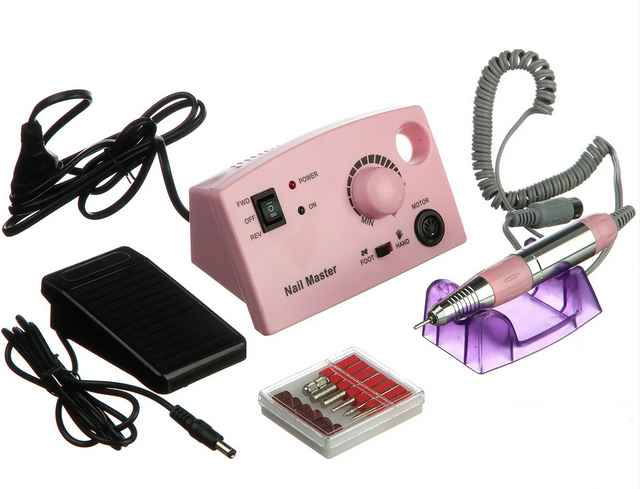 

Профессиональный фрезер для маникюра и педикюра Nail Master ZS-602 на 65 Вт - 45000 об/мин. розовый