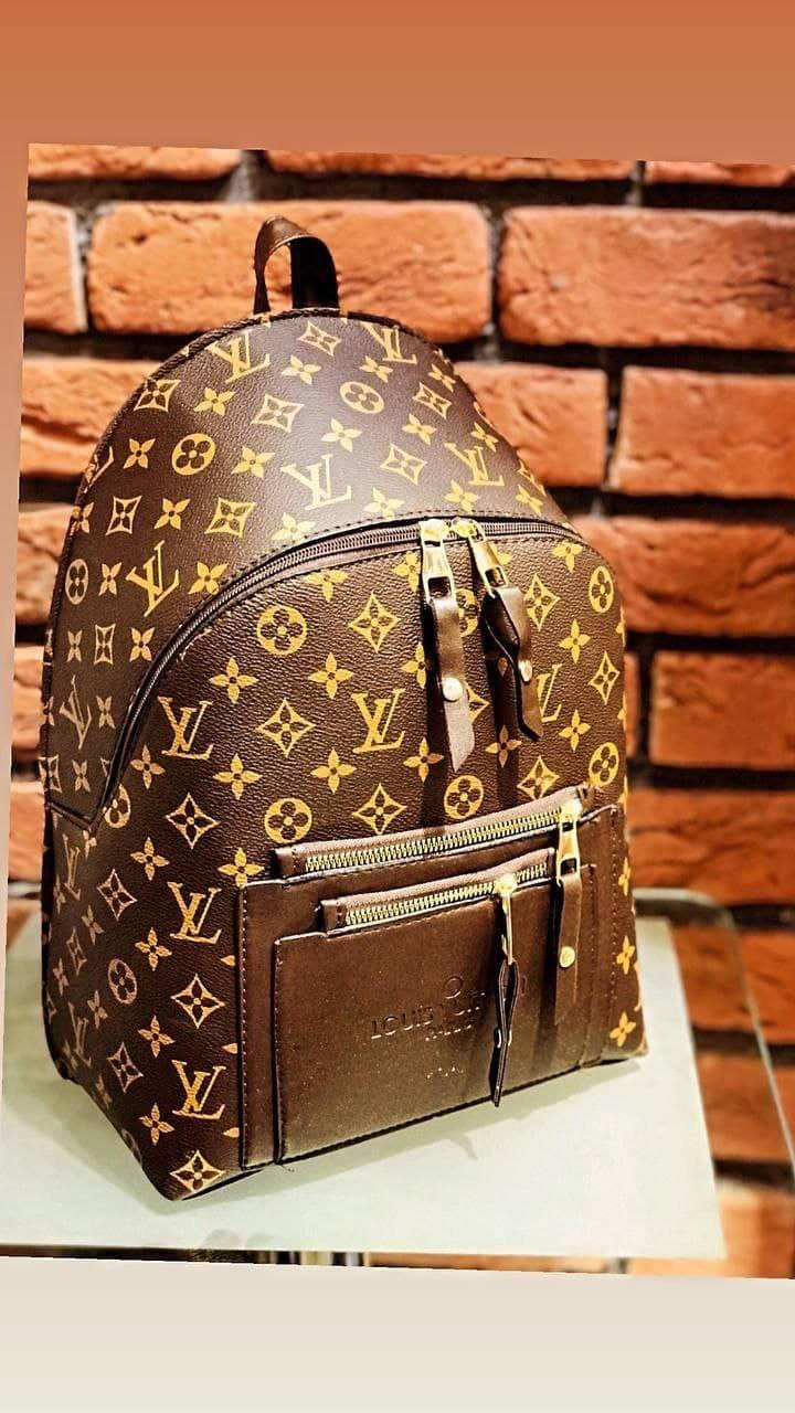 

Рюкзак коричневый женский мужской Louis Vuitton Multi Луи Витон унисекс