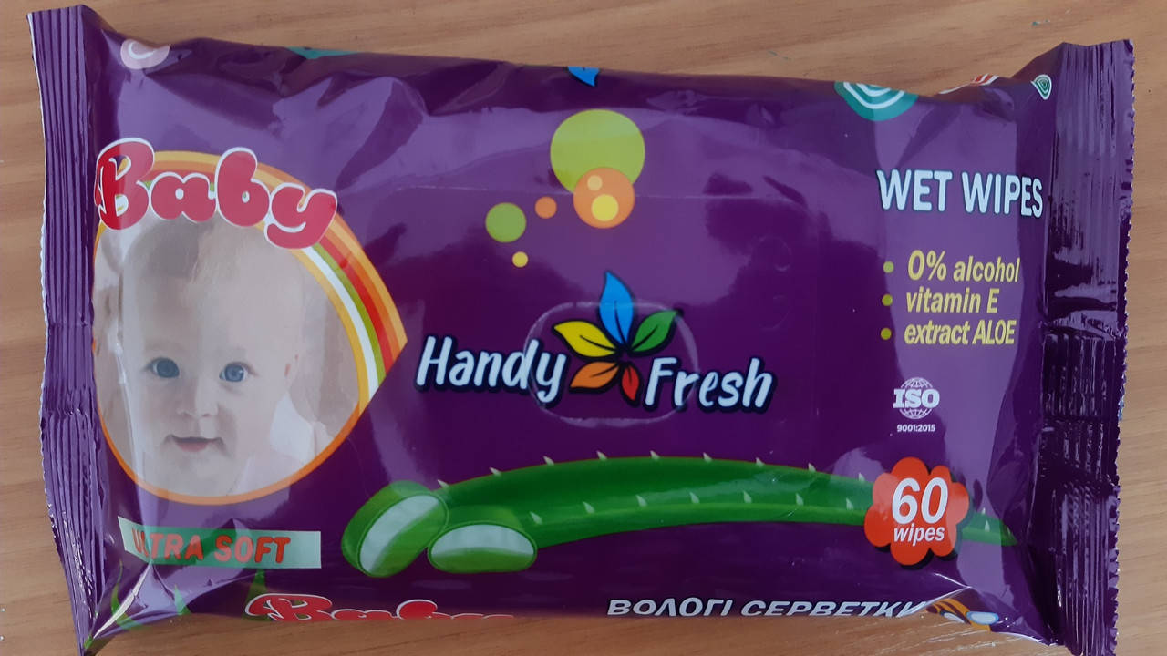 

Серветка волога "Handy" (60шт) Алоє