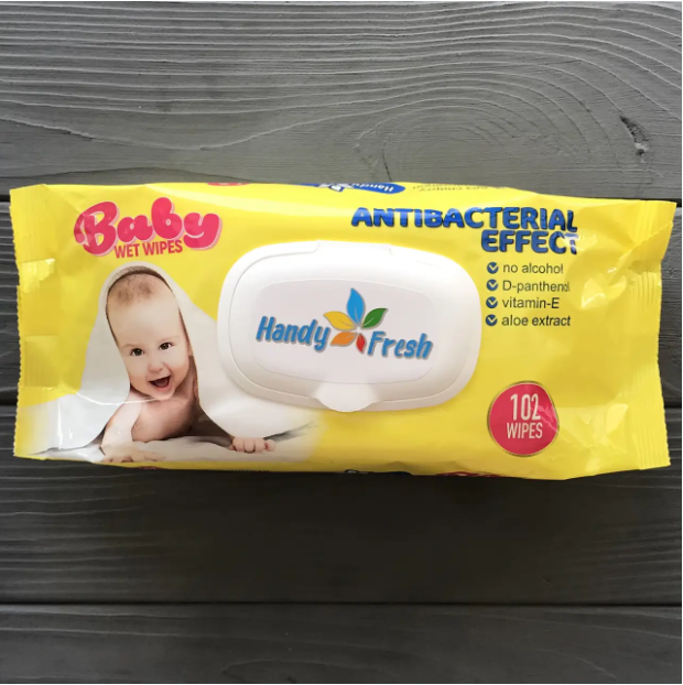 

102 шт. Серветка волога "Handy Fresh" Baby Antibacterial 12шт./уп.
