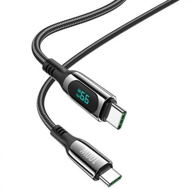 

Кабель для зарядки телефона Hoco S51 Type-C Extreme Charging Data Cable (120см, 100W) - Черный