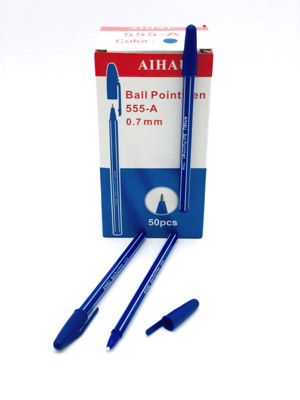 

Ручка шариковая "Aihau 555" синий цвет 1/2800/1400/50
