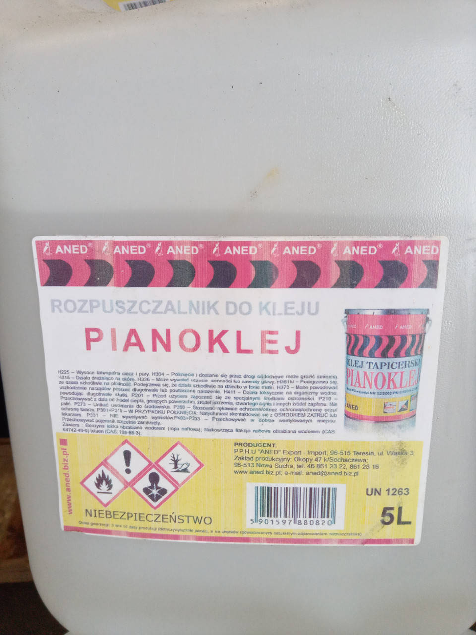 

Растворитель для клея Pianoklej